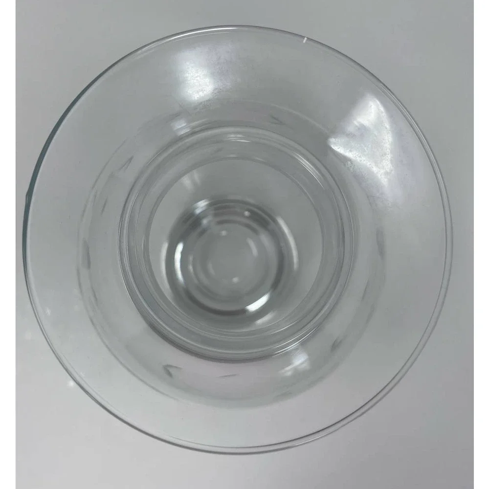 Princess House Clear Frosted Floral Pattern Defect‎ at Top Vase 9